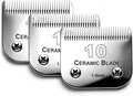 3 Pack 10 Blade Dog Grooming Blades Compatible with Andis Clippers | Dog Clipper Blades for Oster A5/Wahl KM ,Detachable Stainless Steel Blade,Size-10, 1/16-Inch Cut Length