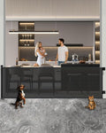 Huafly 71Inch Retractable Baby Gates, no Drilling Baby Gates, Child Gates, Safety Gates, Extra Long Dog Gates on Doorways, Stairs, Outdoor, Indoor (Black, 71 Inch)