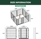 FXW Homeplus Indoor Dog Playpen, 32" H, 8 Panels, for Small & Medium Dogs | Stress-free play, Heavy-duty, Semi-open design, Easy setup, Threshold-free gate, Expandable, Patented