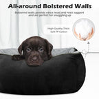 INVENHO Large Dog Bed Rectangle Washable Orthopedic Soft Calming Sleeping Durable Pet Cuddler with Anti-Slip Bottom