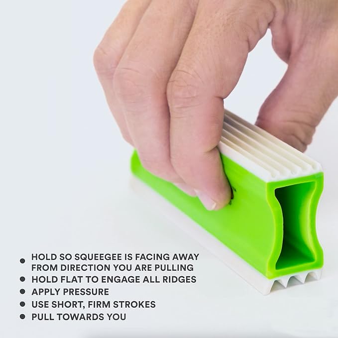 FurDozer Pet Hair Remover & Auto Detailing Tools - Cat & Dog Hair Remover for Carpets, Car Interiors, Couches, Bedding, & Pet Furniture (Green, X3 MINI - 3.5" Long)