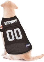 Pets First NFL Cleveland Browns Dog Jersey, Size Large, Football Shirt Costume for Pet, Dog Sports T-Shirt, NFL Team Clothing for Cats, Licensed Pet Apparel Available in 7 Sizes and 32 Teams