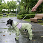 Dog Rain Boots, Waterproof Dog Rain Shoes for All Weather, Anti Dirt Pants with Shoes, Adjustable Suspender Pants for Outdoor Walking & Paw Protectors（XL）