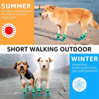 SCENEREAL Dog Socks to Prevent Licking Paws for Hot/Cold Pavement Anti Slip, Dog Shoes for Hardwood Floors, Dog Boots & Paw Protectors with Grippers for Small Medium Large Senior Dogs