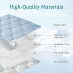 COZY KISS Cooling Couch Cover for Dog Washable, Cool Sofa Cushion Mat | Q-Max >0.4 Cool Tech, Non-Slip Pet Pad for Car Seat Protector, Liquid Pee Proof Mat for Dog, Cats, 27.5x82.5 Inch, Blue