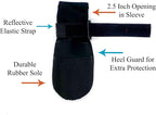 All Weather Neoprene Paw Protector Dog Boots with Reflective Straps in 5 Sizes! (Black Small)