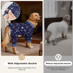 Bienbee Dog Pajamas, 4 Pack Adjustable Onesies for Small to Large Dogs XS | Dog Shedding Suit with Soft Fabric, Breathable & Stretchy, and Adjustable Back Length for Sleeping Lounging and Daily Use