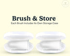 Jasper Dog Toothbrush, 360° Finger Toothbrush for Dogs & Cats, Clear 2-Pack | 12x More Bristles, Teeth Cleaning Kit for Small & Large Pets, Toothpaste Not Included, Fights Bad Breath, Extra Soft Silicone
