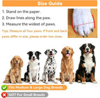 Dimicoo Dog Shoes,Waterproof Dog Boots for Winter,Anti-Slip Dog Snow Booties for Large Small Medium Dogs,Reflective Paw Protectors for Outdoor Walking Hiking
