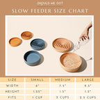 Slow Feeder Dog Bowls - Medium Size Silicone Slow Eating Dog Bowl for Puppies & Dogs with Suction Cup -Dishwasher-Safe, Lick Mat Design, Reduces Gulping,for All Breeds,7.5”x1.5”- Tan