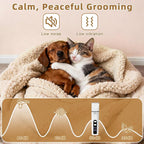 ETACCU 4 in 1 Dog Clippers Grooming Kit with LED Display, Cordless Dog Quiet Hair Trimmer for Paw Nail Grinder, Rechargeable 2-Speed Cat Clippers Face Shaver for Paw Nail Body Ear