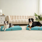 EHEYCIGA Orthopedic Dog Bed Extra Large with Removable Washable Cover,50x36 | Egg Crate Foam Support,Durable Oxford fabric,Non-Slip Bottom,Machine Washable,Soft Waterproof Plush Pet Bed Mat For Crate