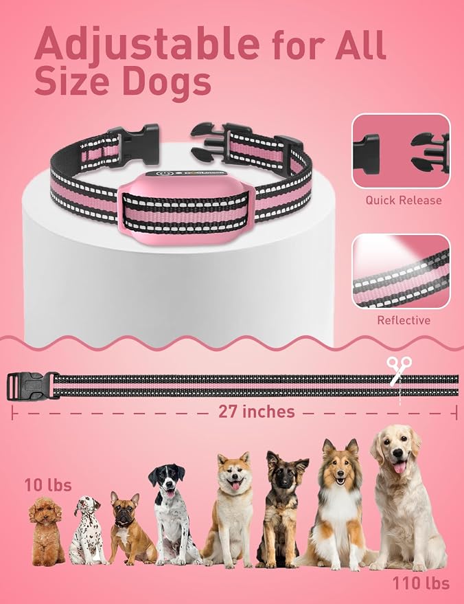 No Shock Dog Training Collar 2 Dogs | Vibrating Dog Collar, Vibration Collar for Small Medium Large Dogs - No Shock No Prongs