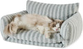Hollypet Cat Bed Small Dog Orthopedic Couch Beds for Pets up to 20 lbs | Fluffy Multifunctional Double-Layer Warming Kitten Pet Couch Orthopedic Beds with Machine Washable Cover and Non-Slip Bottom