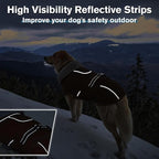 Lelepet Dog Coats for Large Dogs Waterproof Dog Jacket with Adjustable Fit | Reflective Winter Coat Pet Fleece Vest Windproof Cold Weather Coats with Adjustable Buckle & Leash Hole, Brown, XL