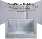 HQ4US 4LEGS Dog Litter Box Indoor High Walls, Puppy Pee Pad Holder Foldable | Dog Potty Tray, Large Dog Toilet with Clips, No Assembly,Waterproof, Easy Clean, No Spill, Seamless, Portable for Travel