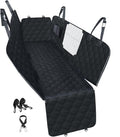 PETICON Dog Car Seat Cover for Back Seat, Waterproof Dog Hammock for Pets | Zippered Design Allows Passenger Seat Access, Mesh Window for Pet View, 600D Oxford, Prevents Scratches, Hair, Mud, and Dirt