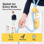 VETRESKA Dog Poop Bag Dispenser with Daisy Scented Waste Bags, 105 Counts | Leak Proof and Extra Thick Pet Waste Bags for Dog Walking and Cat Litter