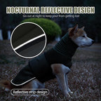 JOHNBOLIN Dog Anxiety Jacket, Dog Shirt with Turtleneck, Breathable Calming Vest, Indoor and Outdoor Separated Pet Jacket (Military Green, Small)