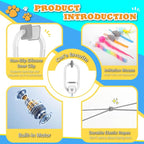 Interactive cat toy, Electric cat teaser, Door clip, 2 Motion modes,Gray | 360° Rotation • Random Jumping • Type-C Rechargeable • Door Clip Design • For Indoor Cats