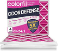 20x24x1 Air Filter (4-Pack) | Made in the USA | Color Changing | Remove Cat and Dog Odor | MERV 8 for Pet Hair Dander and Dust | 19.5"x23.5"x0.75" Exact Size