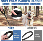 HOMIMP Slip Lead Dog Leash 6 FT - Reflective 4 PCS Bulk Color Heavy Duty Rope Dogs Leash for Small Medium Large Dogs Puppy - Soft Long Padded Handle Thick Dog Leashes for Shelter, Vet, Training