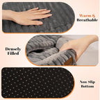CHEERPALS Cat Cave Bed for Indoor Cats, Washable Covered Cat Bed Hooded Kitty Bed Soft Fluffy Pet Bed for Puppy and Small Dog(Dark Blue)