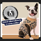 FUAMEY Dog Surgery Recovery Suit, Soft Breathable Neuter Suit for Male Dogs | Post Neuter Surgery Suit, Alternative to Cone of Shame, Wound Care for Dogs, Anti-lick Dog Recovery Suit Brown Leopard XS