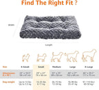 Amazon Basics Washable Cat and Dog Bed Crate Pad, Indoor, Easy to Wash, Fits Medium Crates, 29 x 21 x 3 inches, Gray