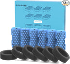 AONBOY Cat Fountain Filters Replacement: 6 Filters + 6 Cat Fountain Sponge, Suitable for AONBOY Pet Fountain S3-SC, Multiple Filtration, Isolates Floating Hairs and gets rid of Odors