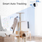ARENTI 4MP Pet Camera P2Q 2PC, 5G WiFi 6 Indoor Security Cameras, Free App | Pan/Tilt, Auto Tracking, AI Human/Motion/Sound Detection, Night Vision, 2-Way Audio, Custom Zones, Timer Cruise, Sleep Mode