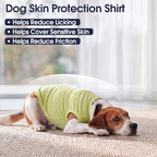 IECOii 2 Pack Dog Surgery Recovery Shirt Sleeveless Lightweight Dog Tshirt | T-Shirts with Stretch Fit,Gentle on Sensitive Skin,Anti-licking for Hot Spots,Shedding Control Tee,For Small to Giant Dogs