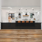 185" Extra Long Baby Gates for Large Openings, Retractable Dog Gate, Black | Indoor/Outdoor Retractable Gate for Garage/Deck/Living Room, Space-Saving, Easy to Use Safety Lock, Sturdy Mesh, Easy Install