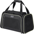 PETSFIT Pet Carrier Airline Approved with Extendable Mat, Dog Carriers for Small Dogs, TSA Approved Pet Carrier, Puppy Carrier for Small and Medium Cats Under 12 Lbs, Black | Airline Approved, Extendable Mat, TSA Approved, For Dogs & Cats Under 12 Lbs