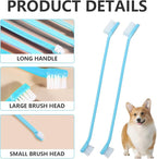 200 PCS Pet Toothbrush Bulk Toothbrush Puppy Tooth Brushing Kit | Double Headed Pet for Pets Teeth Cleaning, Multi Purpose, Water Resistant, Daily Use, Versatile Application, Blue