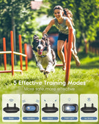 SLOPEHILL Dog Shock Collar,4200FT Dog Training Collar with Remote,Blue | IP68 Waterproof e Collar with Beep,Vibration,Safe Shock,Light,No Shock Mode,Shock Collar for Small Medium Large Dog 8-140lbs