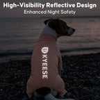 KYEESE UV Protection Dog Shirt, UPF 50+ Cooling Summer Jumpsuit for Small Medium Dogs, Breathable Reflective Shedding Control Dog Sun Shirts, Quick-Dry Dogs Onesie Pet Clothes, Pink, XL