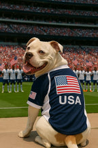 Parisian Pet USA Dog Jersey - Breathable Mesh Puppy Football Jersey - Lightweight Stretch Sporty Dog Clothes - Summer Shirts for Medium Dogs - Soccer Jersey for Dogs - Sportswear Pet Clothes