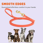 Viper Biothane K9 Working Dog Leash Waterproof Lead for Tracking Training Schutzhund Odor-Proof Long Line with Solid Brass Snap for Puppy Medium and Large Dogs, 20ft Coral