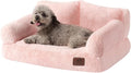 Hollypet Small Dog Large Cat Bed Puppy Couch Beds for Pets up to 25 lbs | Fluffy Dog Cat Couch Plush Soft Warming Pets Beds with Machine Washable Cover and Non-Slip Bottom