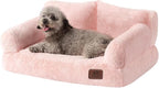 Hollypet Small Dog Large Cat Bed Puppy Couch Beds for Pets up to 25 lbs | Fluffy Dog Cat Couch Plush Soft Warming Pets Beds with Machine Washable Cover and Non-Slip Bottom