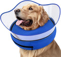 Supet Raised Inflatable Dog Cone Collar to Stop Licking, Soft Dog Cone Alternative After Surgery, Pet Neck Donut Collar for Small Medium Large Dogs