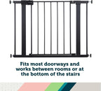 Safety 1st Easy Install 28'' Walk Thru Gate, Fits Between 29'' and 38'', Black, 1-Pack,(GA105CBLK)