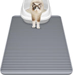 Filmicy Silicone Cat Litter Mat - 31' x 23' Waterproof Large Kitty Mat, Non-Slip, Durable, Easy Clean & Washable Cat Litter Tray Mat for Scatter Control