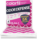 24x24x1 Air Filter (4-Pack) | Made in the USA | Color Changing | Remove Cat and Dog Odor | MERV 8 for Pet Hair Dander and Dust | 23.5"x23.5"x0.75" Exact Size