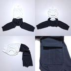 D Doggy Star Italian Greyhound Clothes Cargo Pants Onesie Outfit Whippet for Dog Coat (2XL,Navy Cargo)