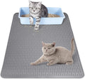 Cat Litter Mat 30" x 21" Waterproof Rubber Litter Box Mat Non-Slip & Soft Litter Trapping Mat Easy to Clean Kitty Litter Mat for Indoor Floor (Medium)