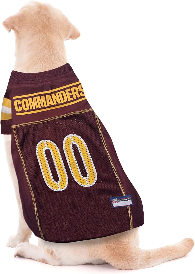 Pets First NFL NFC East Mesh Jersey for Dogs Large Washington Commanders