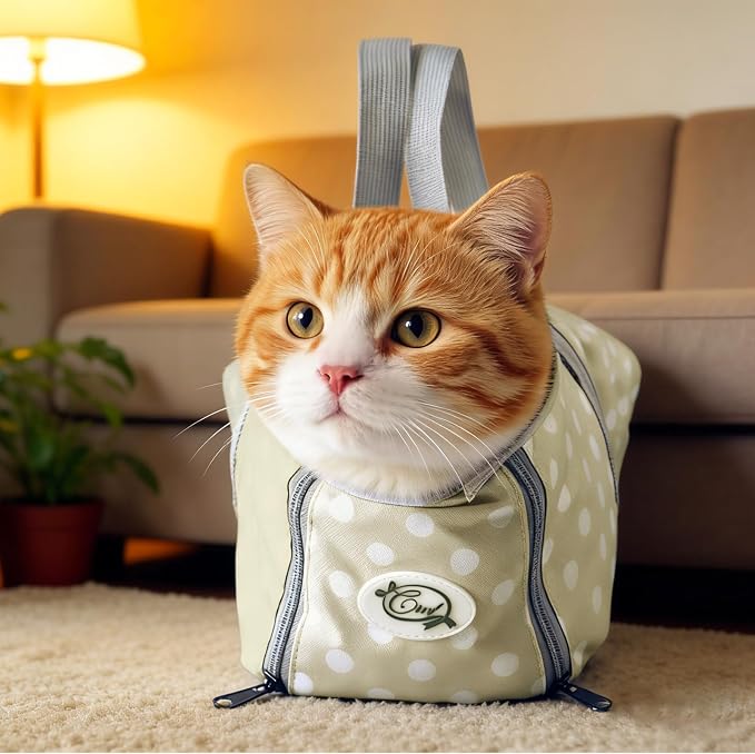 Cinf Cat Restraint Grooming Bag, Anti-Scratch Tool for Nail Trimming | Safe grooming restraint bag controls cat movement for bathing, nail trimming, injections and veterinary examinations