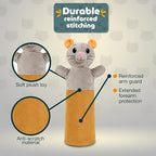 Cat Wrestling Glove – Interactive Cat Toy & Hand Puppet, Bite Proof Arm Scratch & Bite Protection, Plush Mouse Puppet Toy for Kittens & Indoor Cats, Cat Gloves for Safe Play, Bonding & Enrichment